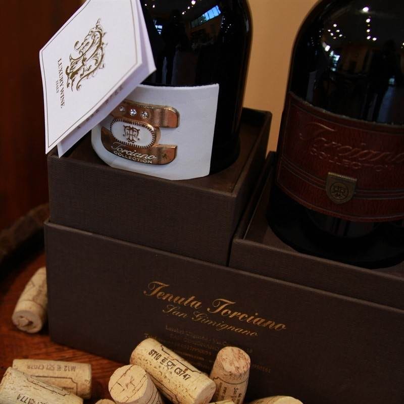 2000-2001 Tenuta Torciano Estate bottled Cave Collection "Luxury" Tuscan Blend with Luxury Brown Gift Box, Tuscany