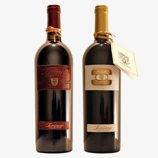 2000-2001 Tenuta Torciano Estate bottled Cave Collection "Luxury" Tuscan Blend with Luxury Brown Gift Box, Tuscany