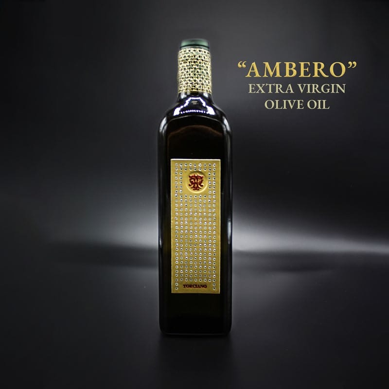 Extra Virgin Olive Oil Ambero, 1L Gioiello bottle from Italy