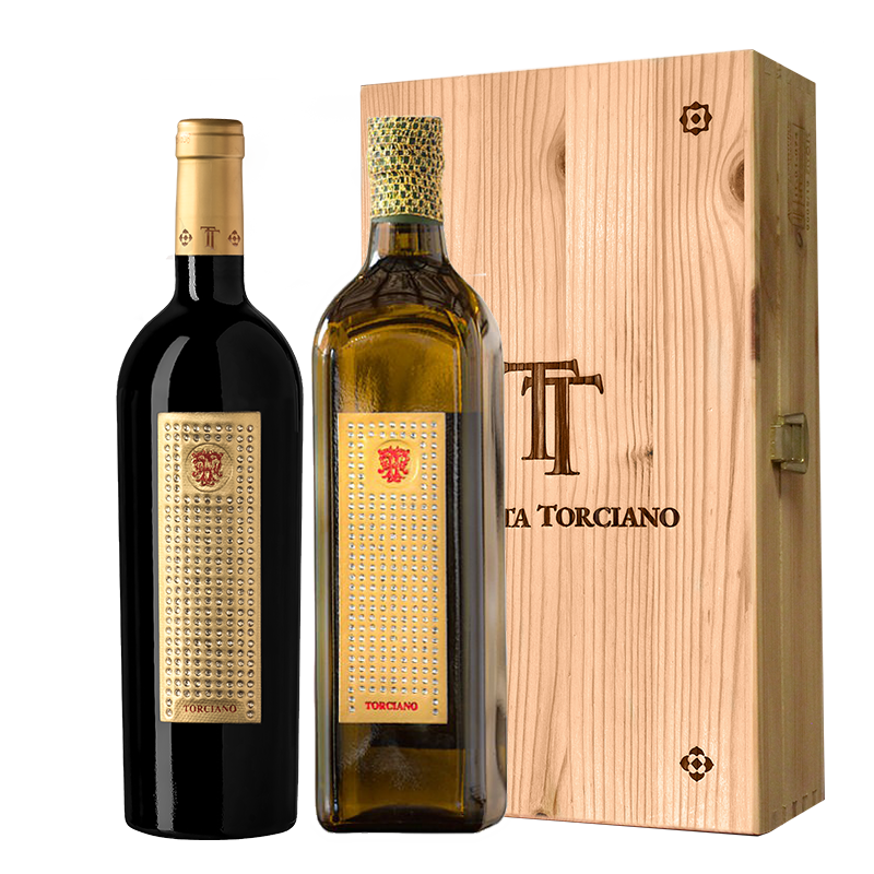 Gioiello - Olive Oil e SuperTuscan IGT included Wood Box