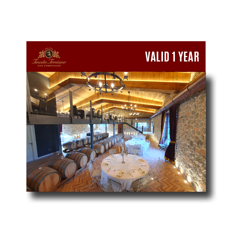 Tenuta Torciano Winery - Dinner in Winery - Gift Voucher