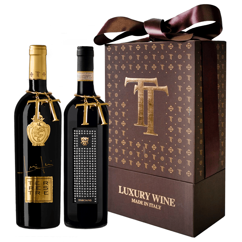 2016 Brunello di Montalcino  &  2016 Terrestre  Tuscan blend Superior Including cardboard gift box , Tuscany