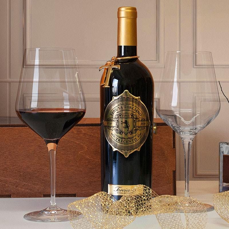 2011 Trecento  and - 300 Year Anniversary - 3 bottles case including wooden box, tuscany