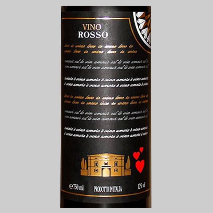 6 Bottles of Red Wine from Italy Love