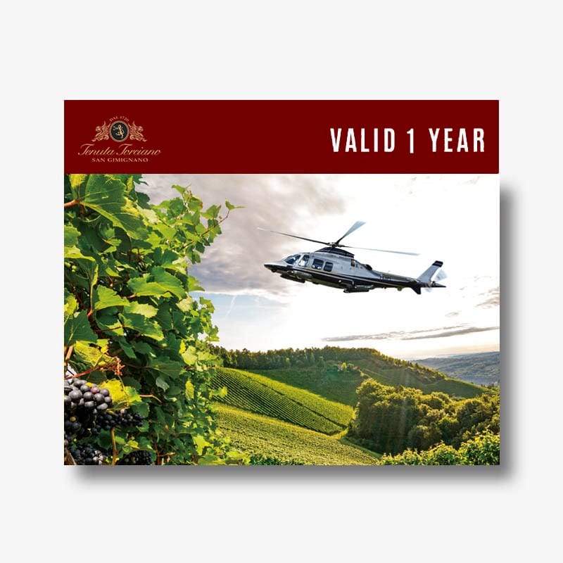 Tenuta Torciano Winery - Helicopter Wine Tour (from 1 to 5 people) - Gift Voucher