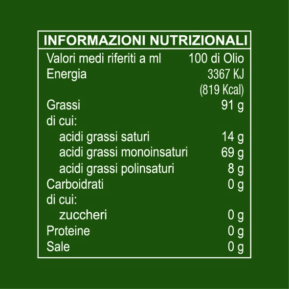 Olio Extravergine di Oliva - 750ml