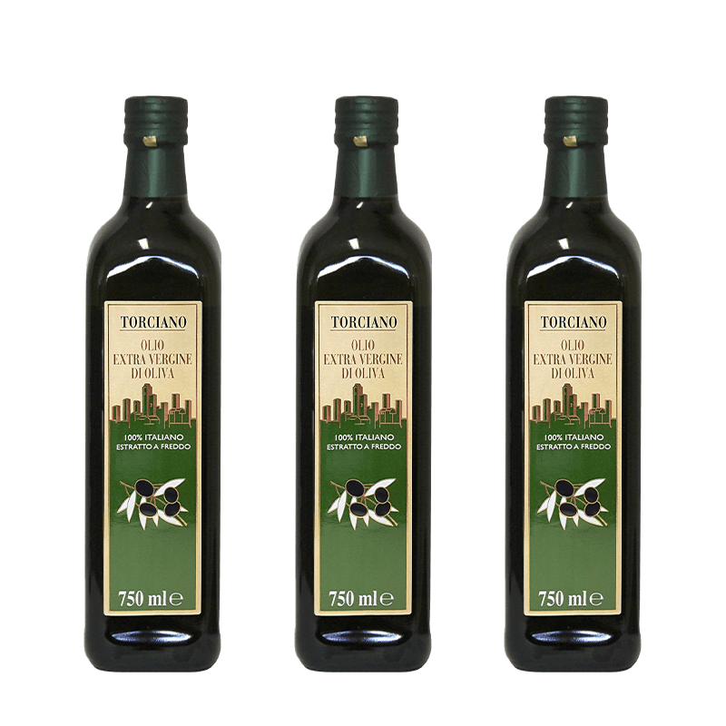 3 Bottles Case - Extra Virgin Olive Oil from Italy- EVOO 750ml