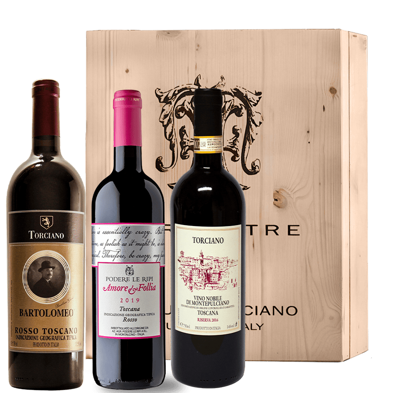 Tuscan Ripi Case – Bartolomeo IGT 2017, IGT Podere le Ripi 2019, Vino Nobile di Montepulciano Riserva 2016