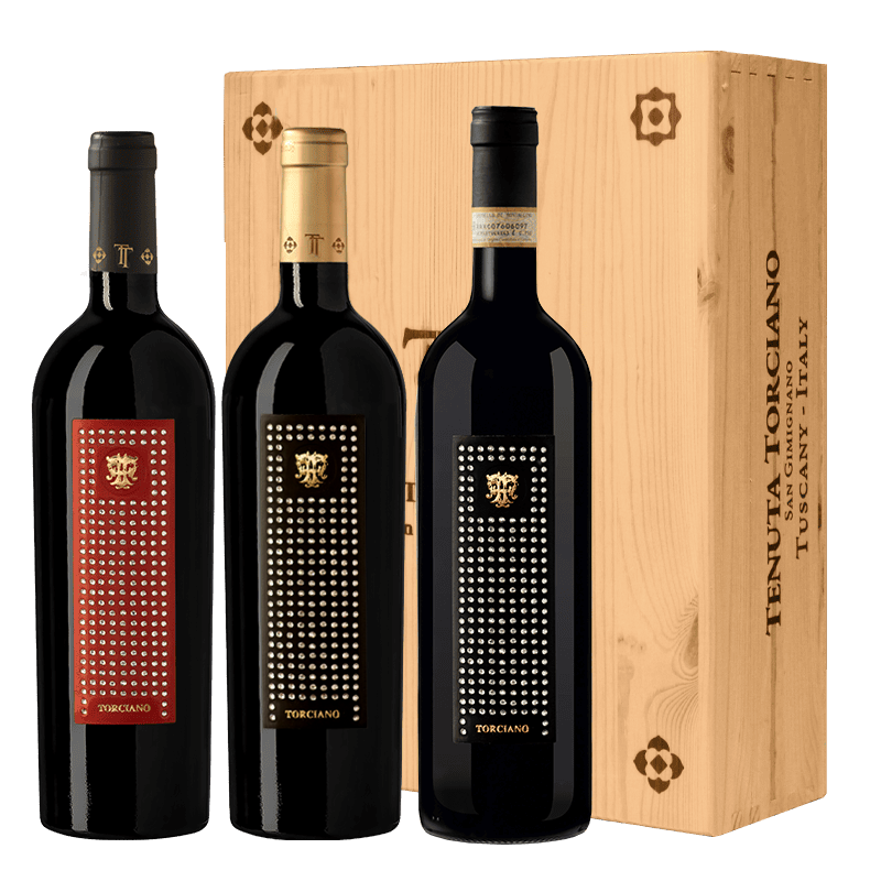 Gioiello Collection: Bolgheri, Brunello, Tuscan Blend Reserve with Wooden Box