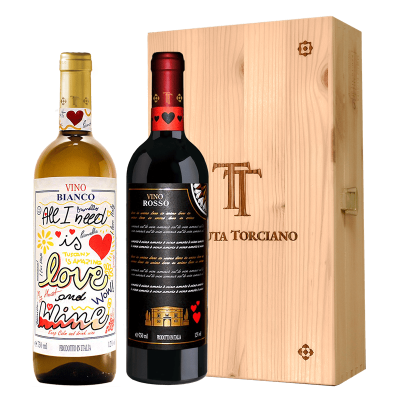 The wines of Love: Red and White from Italy