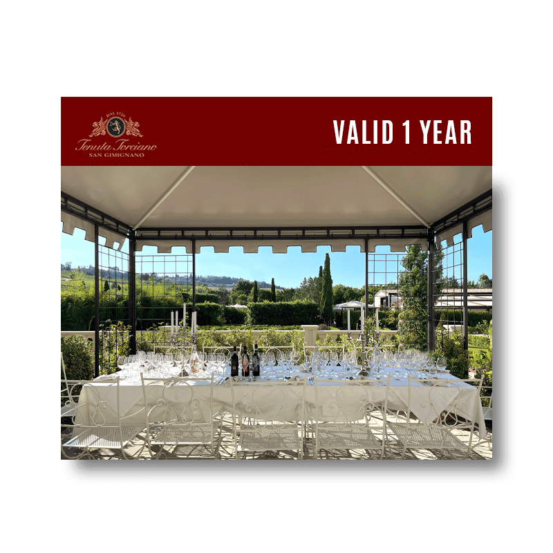 Tenuta Torciano - Dinner in Royal Terrace (x 1 person) - Gift Voucher