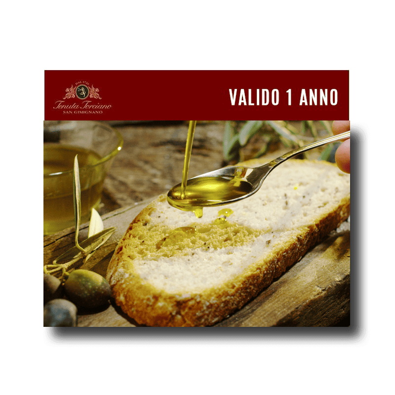 Degustazione di Olio EVOO con Antipasto Toscano - Buono Regalo