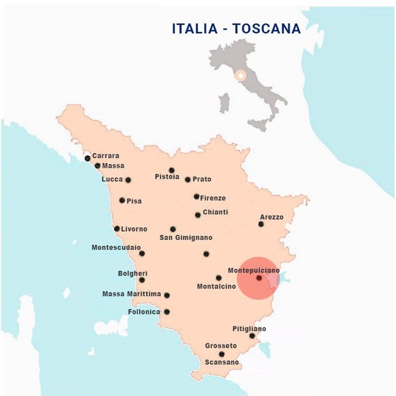 2019 Tenuta Torciano Estate bottled Vino Nobile di Montepulciano Riserva "Vittoria Peacock Collection", Tuscany