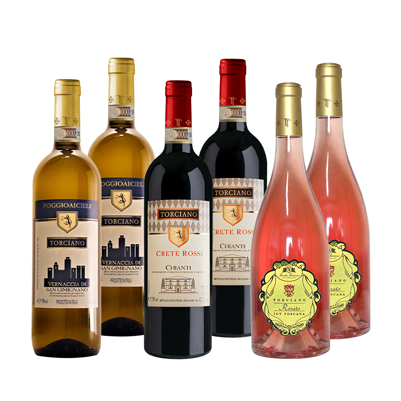 White, Red and Rosè - 6 Bottles