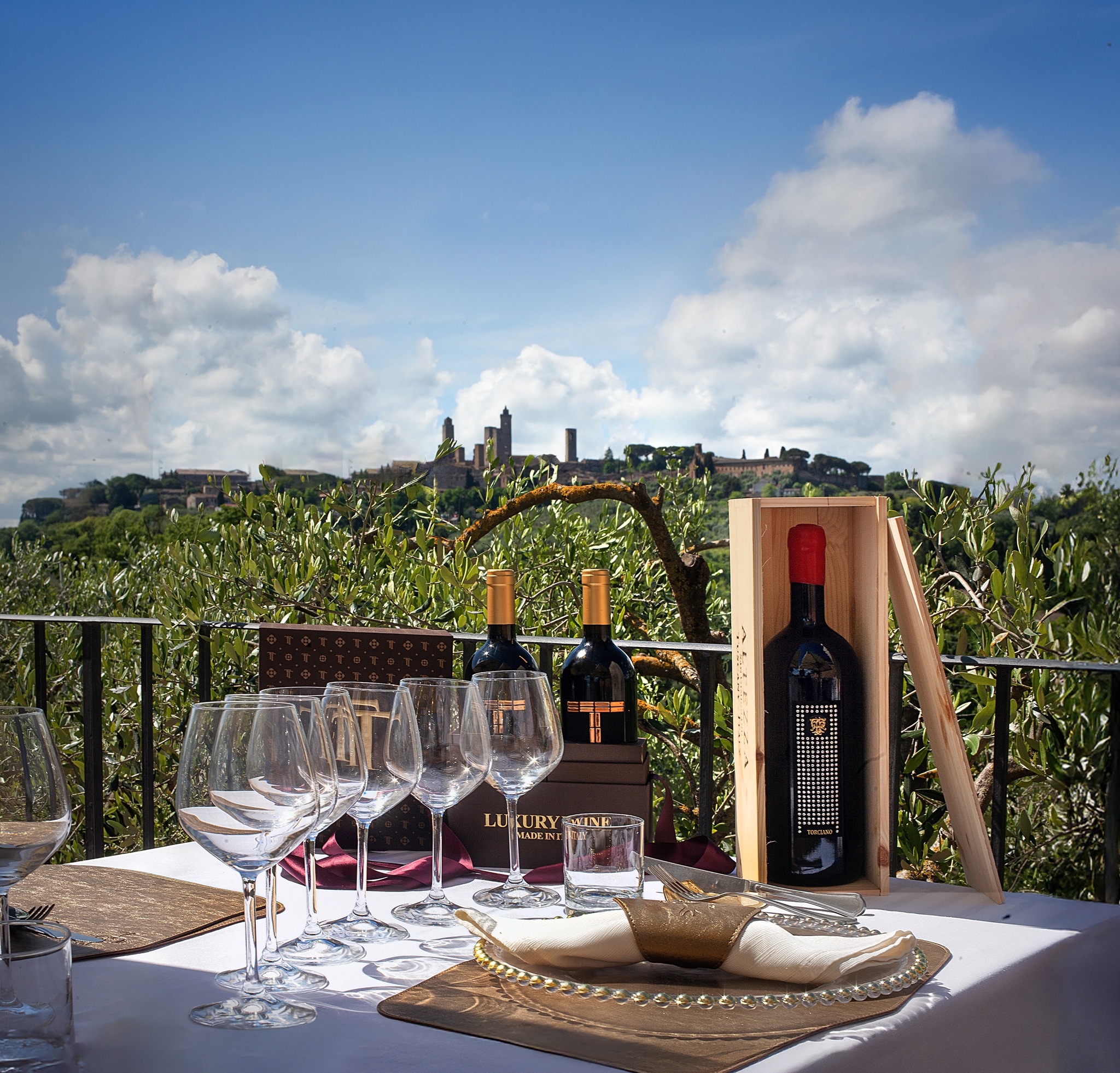 Pranzo e degustazione vini in terrazza
