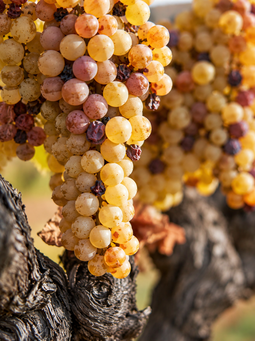 Vin Santo grapes in the vineyard