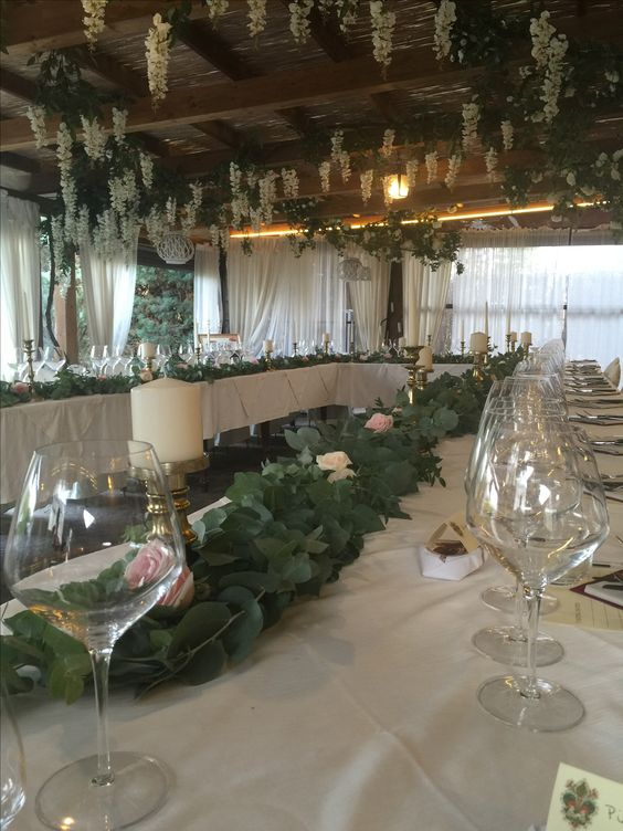 set table wedding vineyard