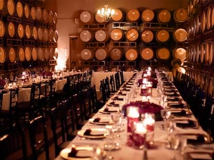 Dinner in Wine Cellar