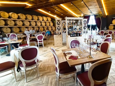 Dinner in Wine Cellar