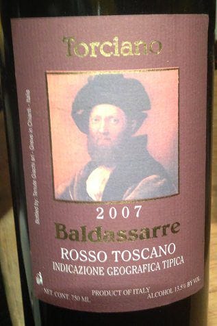 torciano wine baldassarre